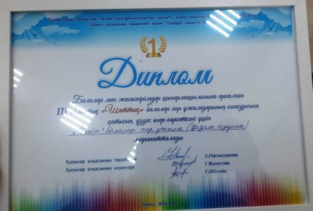 Мектебіміздің Басықара ауылындағы қосымша кластарының оқушыларынан құралған "Үміт" хор ұжымы Шиелі ауданында өткізілген  ІІІ"Шаттық" хор ұжымдарының облыстық байқауында жүлделі І орын иеленді.